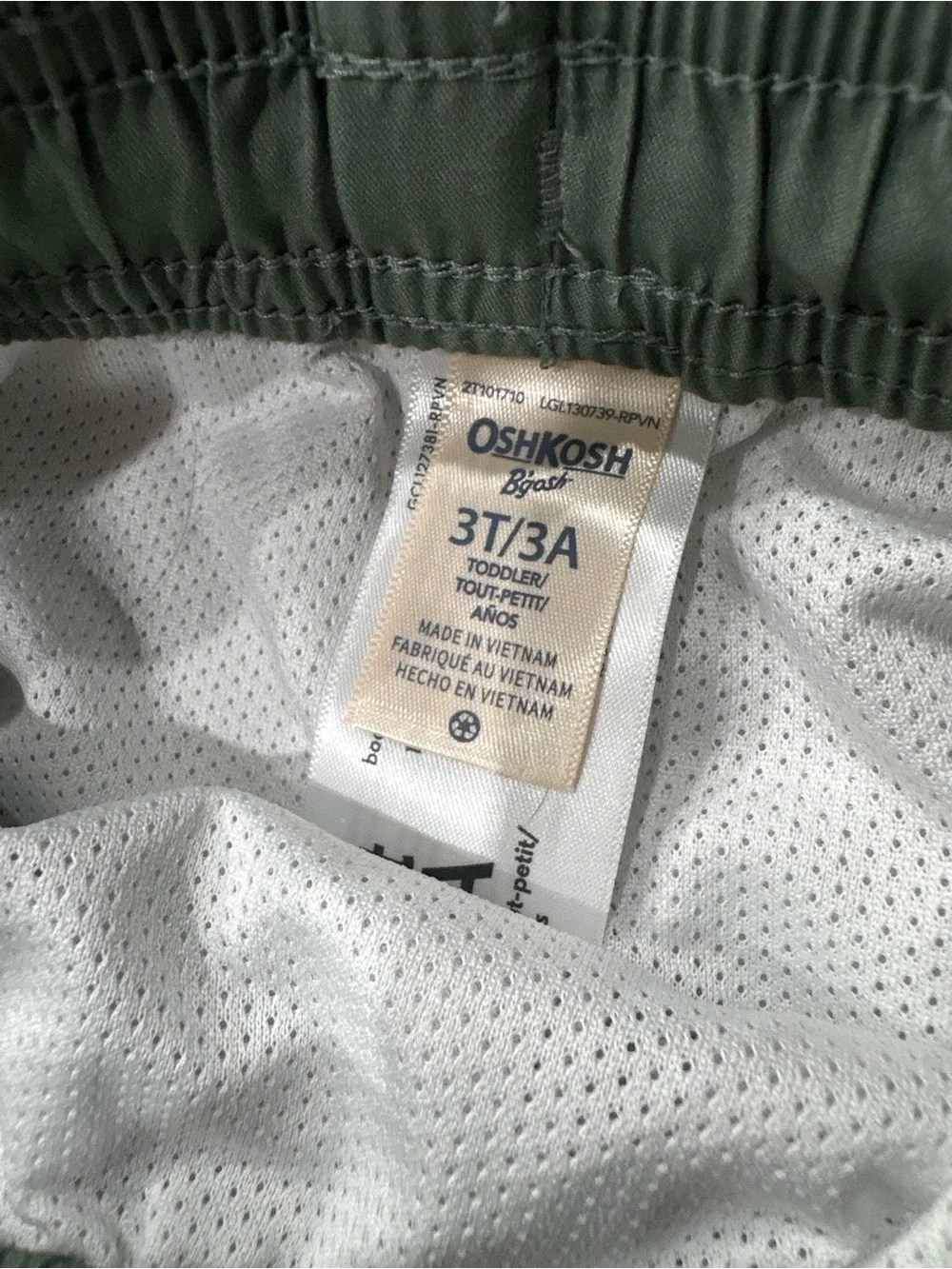 OshKosh B'gosh Olive Green Printed Swim Trunks